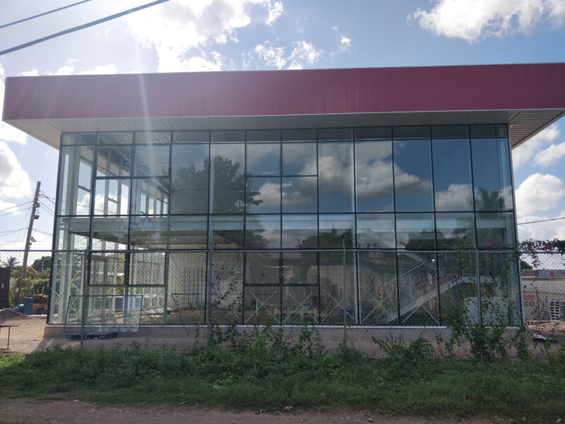 Steel Structure Prefab Cafe Shop Building